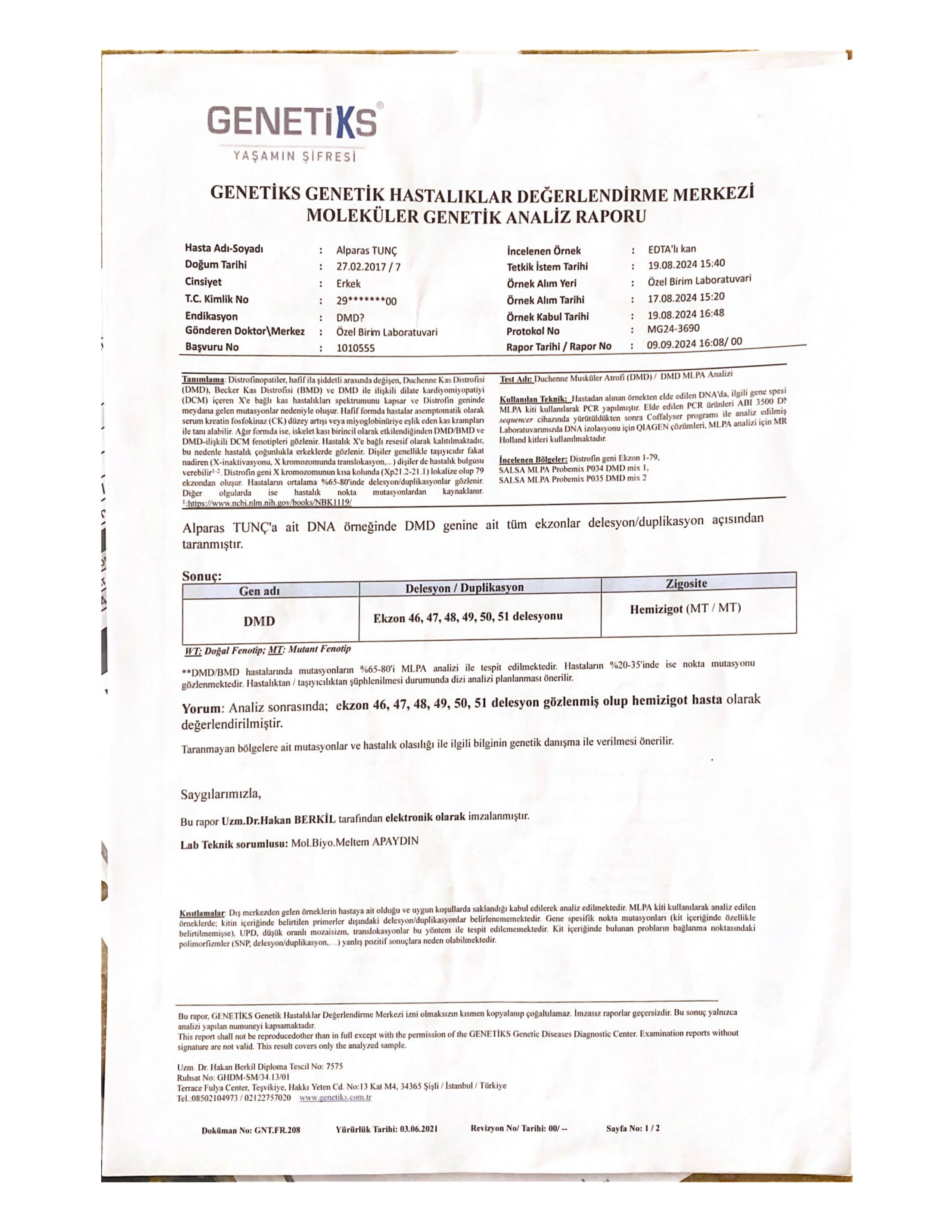 Genetik Rapor
